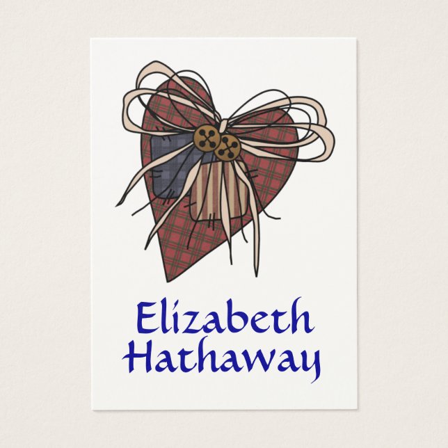 Gift Enclosure Card - Heart - by SRF (Front)