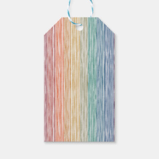 Gift Enclosures Watercolor Rainbow Stripe Tags