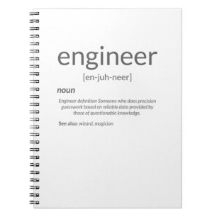 Gift Engineer College Major Engineer Definition Notebook