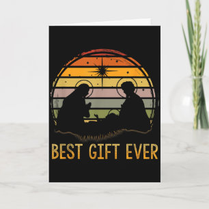 -gift Ever Christmas Cool Jesus Nativity Scene Chr Card