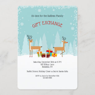 Gift Exchange Party Invitation