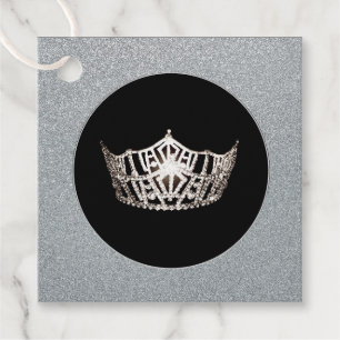 Gift-FavorTag -Miss America Style Crown Favour Tags