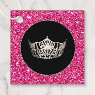 Gift-FavorTag -Miss America Style Crown Favour Tags