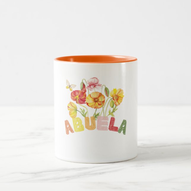 Gift Fof Abuela | Abuelita Gift Two-Tone Coffee Mug (Center)