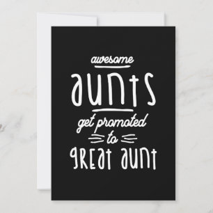 Gift for 1st Time Great Aunt - Great Aunts Thank You Card