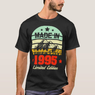 Gift for 25 Year Old Vintage Mountain 1995 25th Bi T-Shirt