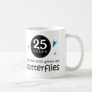 Gift For 25th Wedding Anniversary Butterfly Coffee Mug