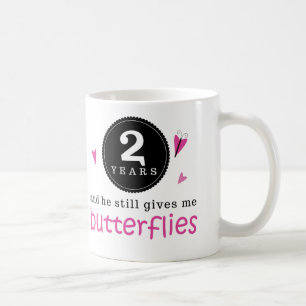 Gift For 2nd Wedding Anniversary Butterfly Coffee Mug