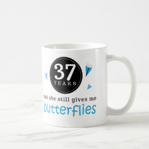 Gift For 37th Wedding Anniversary Butterfly Coffee Mug