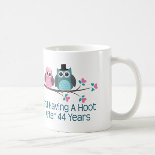 Gift For 44th Wedding Anniversary Hoot Coffee Mug