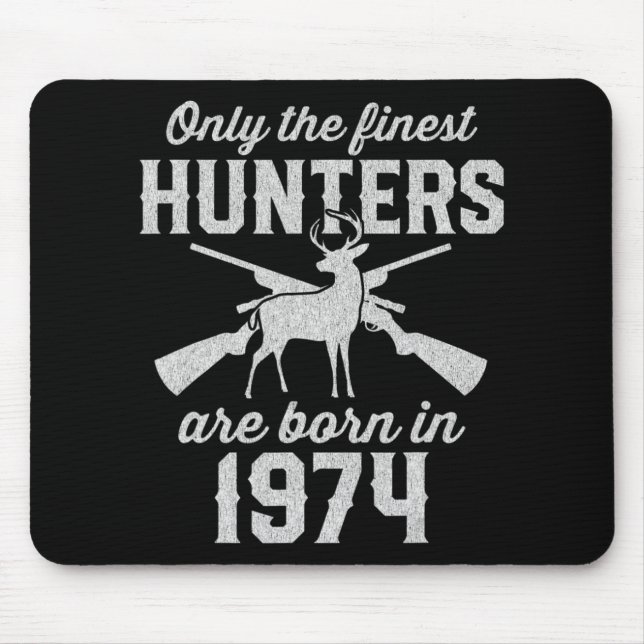 Gift for 48 Year Old Deer Hunter 48th Birthday 197 Mouse Pad (Front)