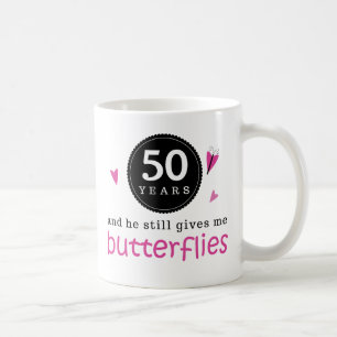 Gift For 50th Wedding Anniversary Butterfly Coffee Mug