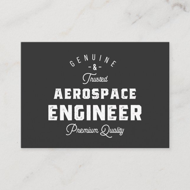 Gift for Aerospace Engineer Business Card (Front)