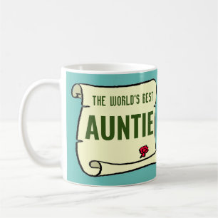 Gift for an Auntie. The World's Best Aunt Coffee Mug