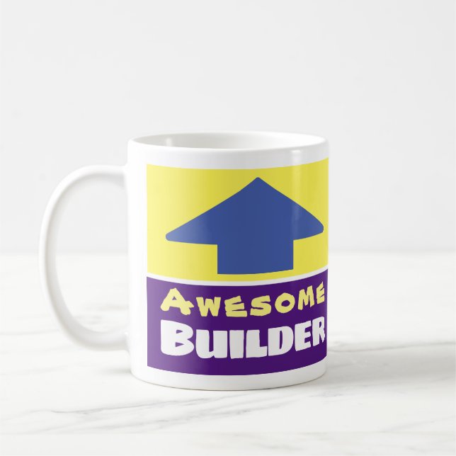 Gift for an Awesome Builder Coffee Mug (Left)