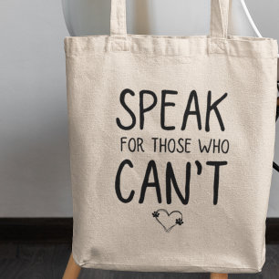 Gift for Animal Lovers Animal Rights Activists Tote Bag