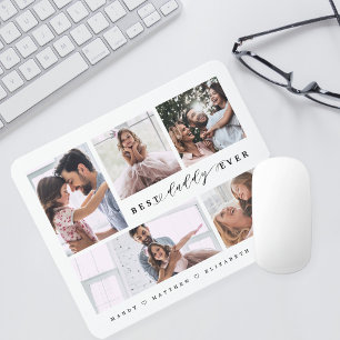 Gift For Best Dad Ever Modern Family Photo Collage Mouse Pad