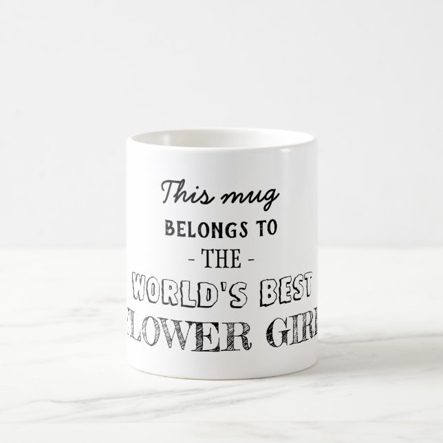 Gift for Best Flower Girl Coffee Mug (Center)