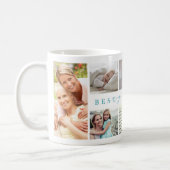 Gift For Best Grandma Ever Family Photo Collage Coffee Mug (Left)