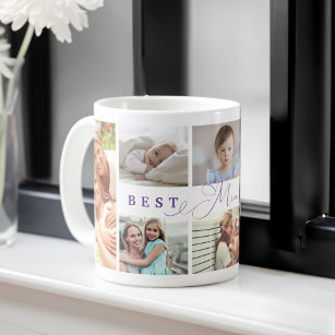 Gift For Best Mini Ever Family Photo Collage Coffee Mug
