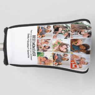 Gift For Best Mum Ever Family Photo Collage Golf Head Cover