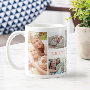 Gift For Best Nana Ever Family Photo Collage Coffee Mug