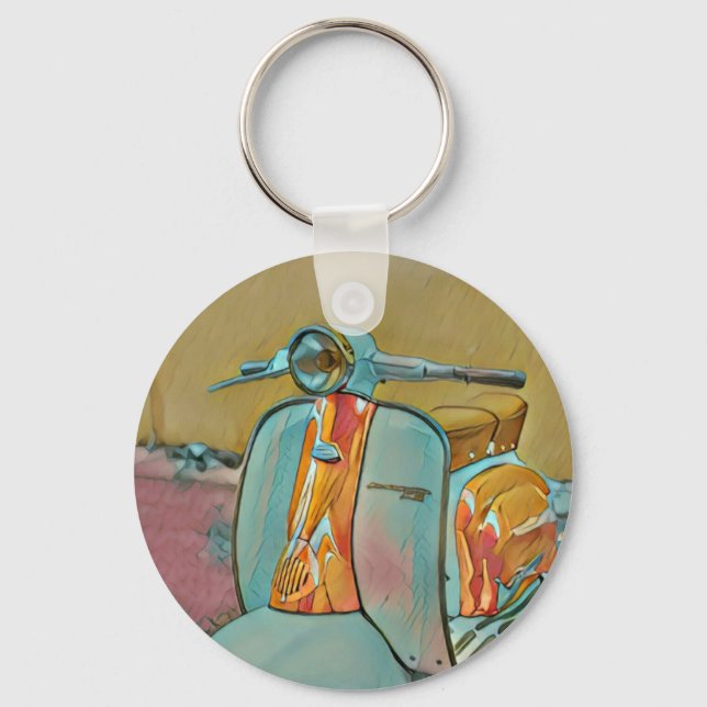 Gift for biker key ring (Front)