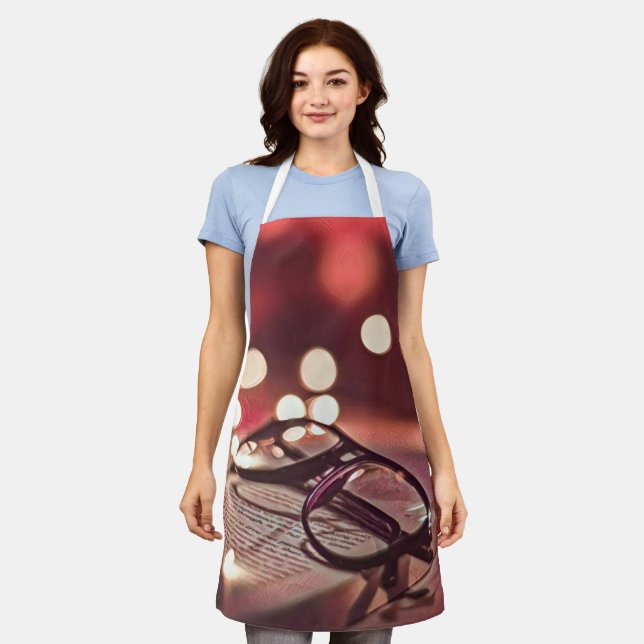 Gift for book lovers apron (Worn)
