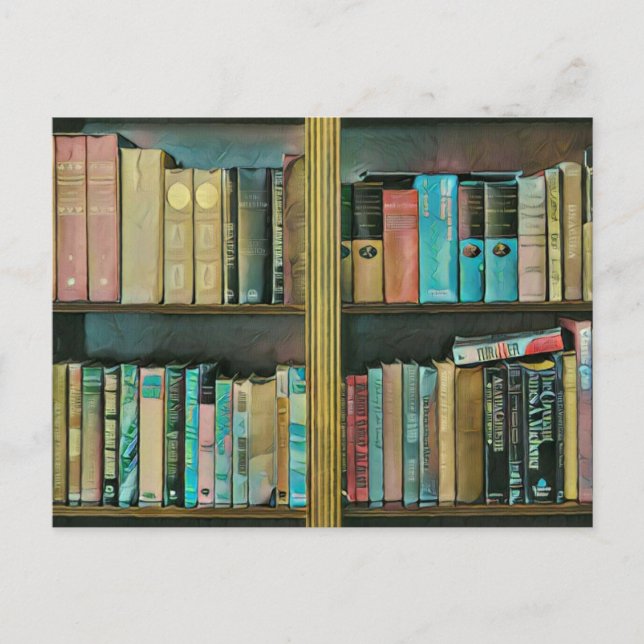 Gift for book lovers postcard (Front)