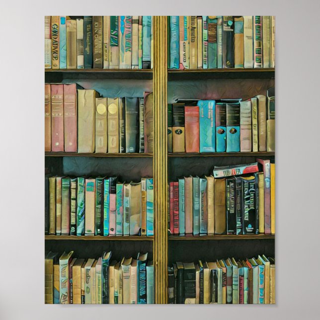 Gift for book lovers poster (Front)