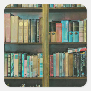 Gift for book lovers square sticker