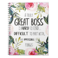 Gift for boss appreciation thank you quote script