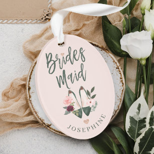 Gift for Bridesmaid   Name & Message High Heels Ornament