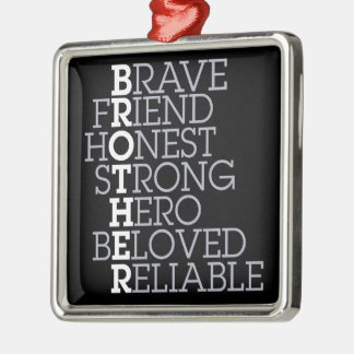 Gift for Brother Metal Tree Decoration