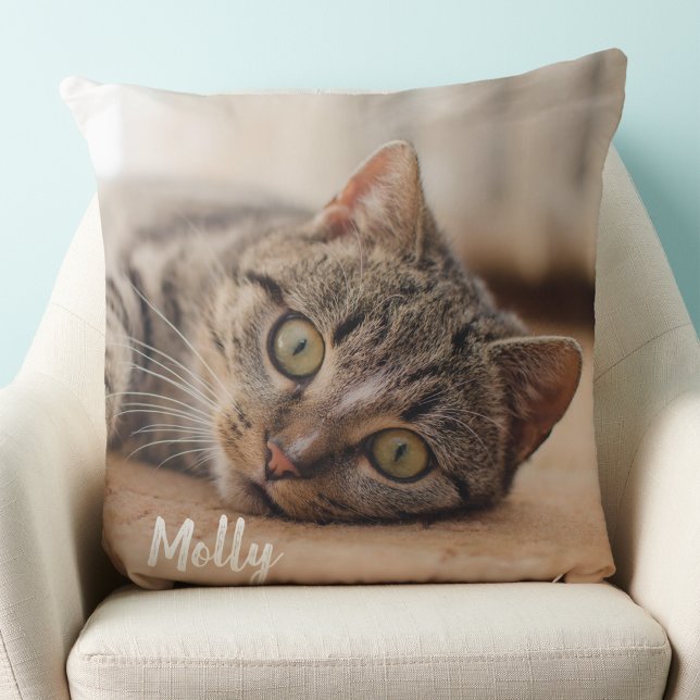 Gift for Cat Lover - Pet Photo Memorial- Cat Photo Cushion (Creator Uploaded)