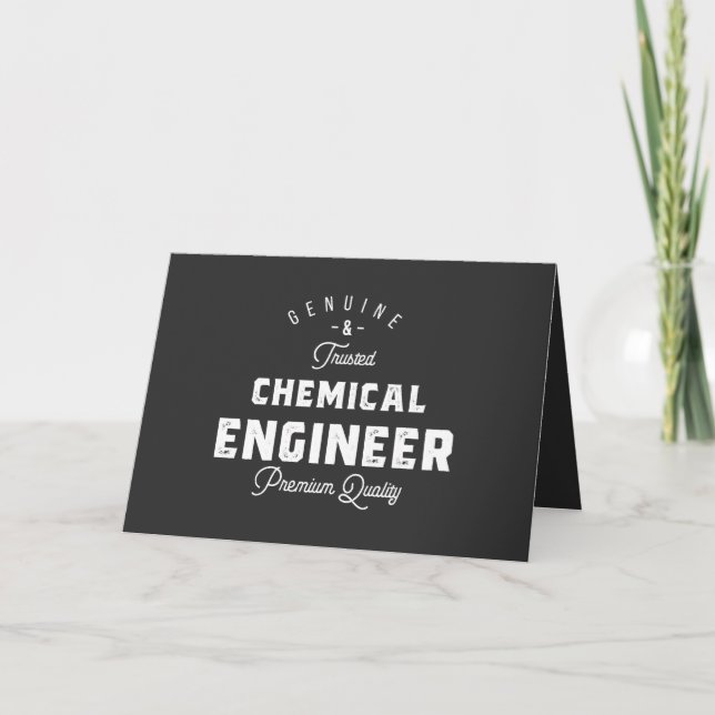 Gift for Chemical Engineer Holiday Card (Front)