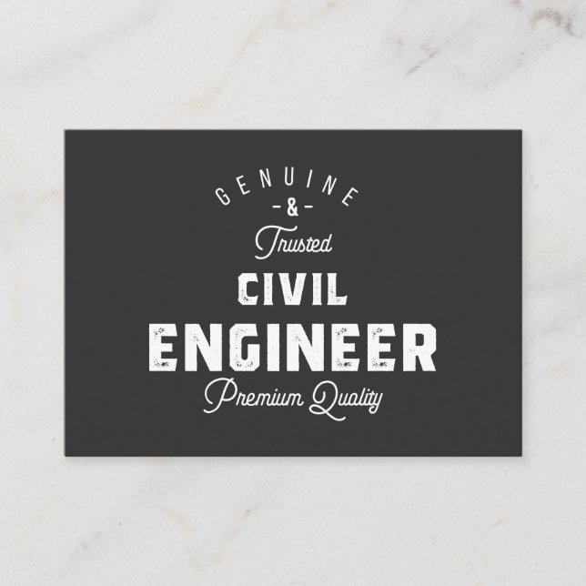 Gift for Civil Engineer Business Card (Front)