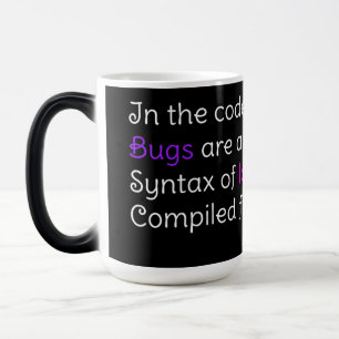 Gift for Coders, Birthday Gift for Programmers Magic Mug