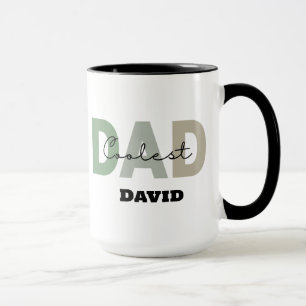 Gift For Coolest Dad Personalised Name Fathers Day Mug