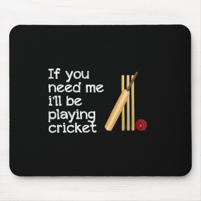 Gift For Cricket Player  Mouse Pad (Front)