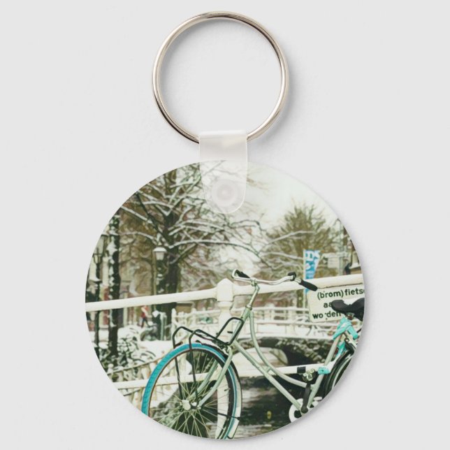 Gift for cycling lover key ring (Front)