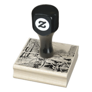 Gift for cycling lover rubber stamp