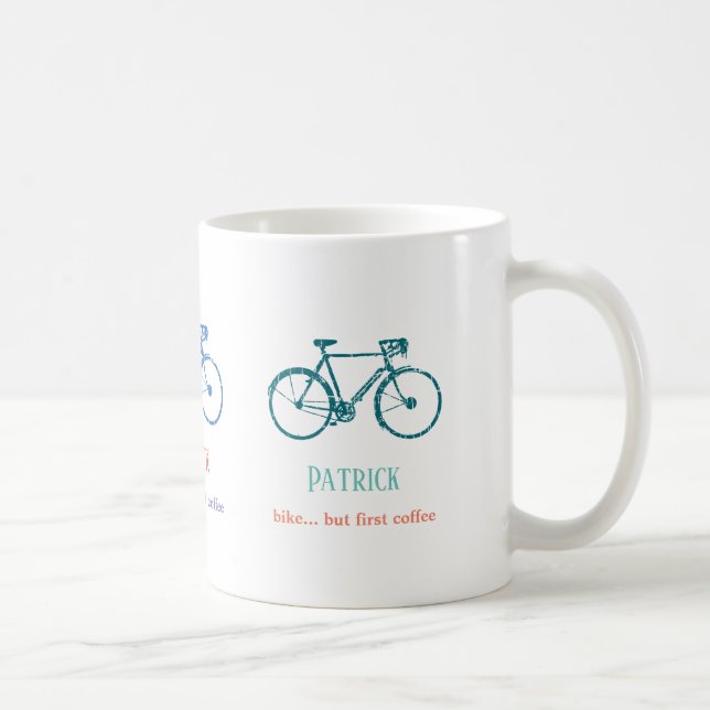 Gift for Cyclists and Bikers bicycle Coffee Mug (Right)