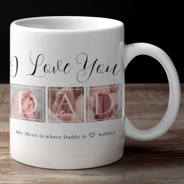 Gift for Dad Photo Collage Coffee Mug (Creator Uploaded)