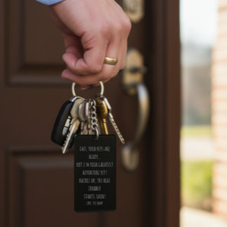 Gift for Dad-to-be Note from baby Custom Photo  Key Ring