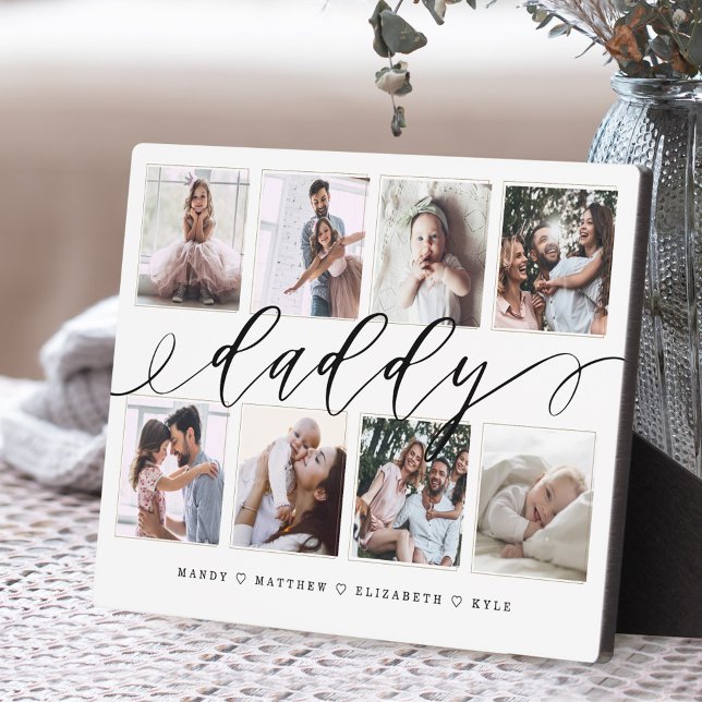 Gift for Daddy | Father's Day Photo Collage Plaque (Creator Uploaded)