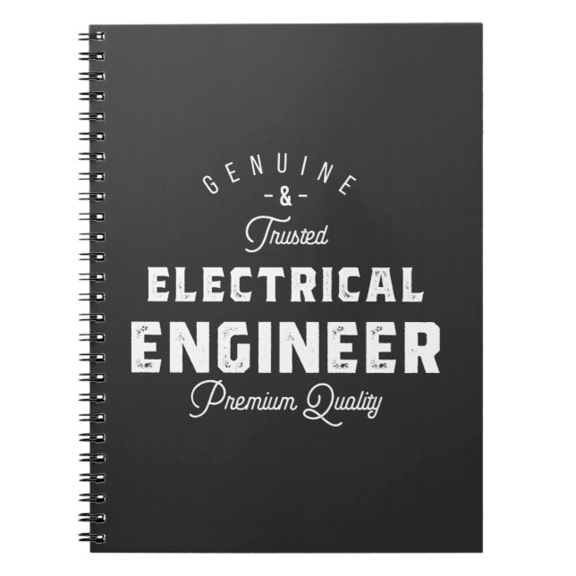 Gift for Electrical Engineer Notebook (Front)