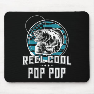 Gift For Fathers Day Tee - Reel Cool Pop Pop Fishi Mouse Pad