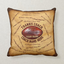 Gift for Football Coach Personalised with Player's