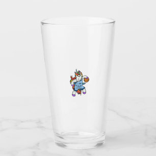 Gift for Girl Basketball Player BBaller Unicorn Ba Glass